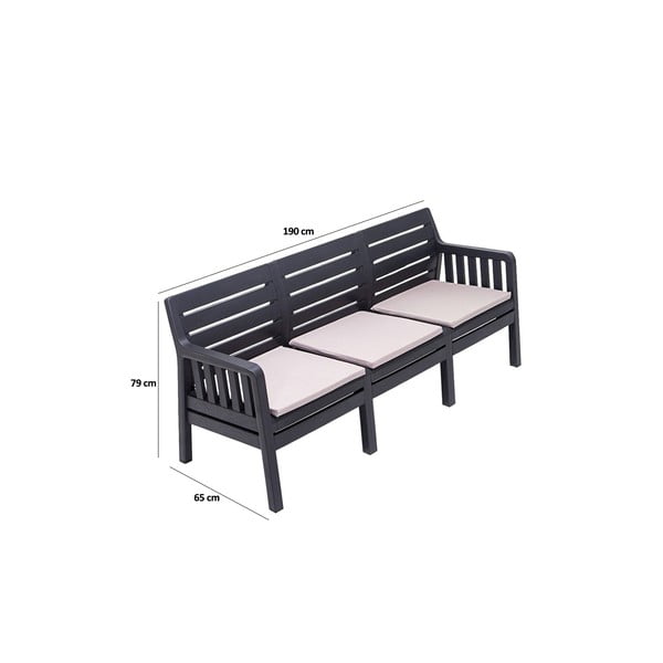 Sodo sofa smėlio spalvos Lara – Floriane Garden-image-4