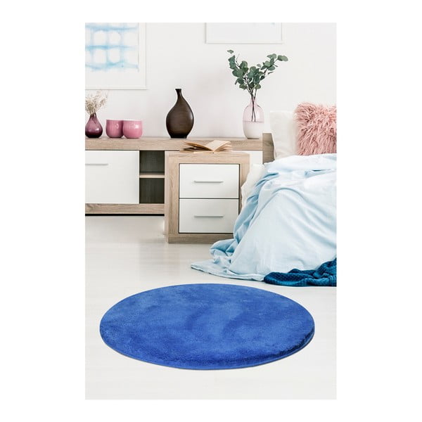 Mėlynas kilimas Milano, ⌀ 90 cm