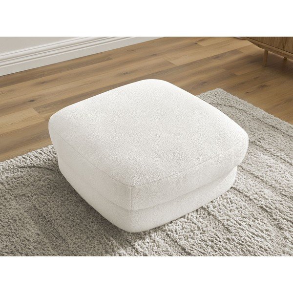 Baltos spalvos taburetė iš boucle Leonore – Bobochic Paris-image-4