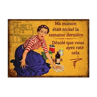 Metalinis paveikslėlis Antic Line Maison Michel, 21 x 15 cm