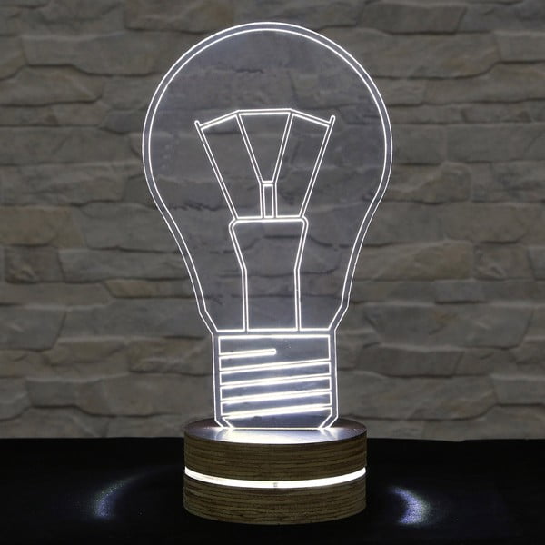 3D stalinės lempos lemputė