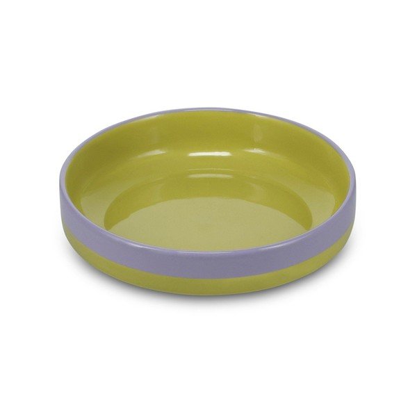 Žalios spalvos/violetinės spalvos sriubos iš akmens masės lėkštė ø 21 cm Duo – ONA
