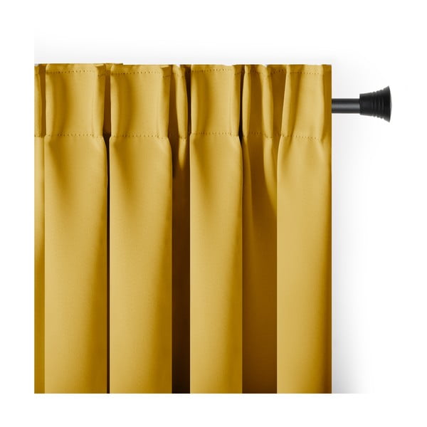 Geltonos spalvos pritemdymas (dalinis užtemimas) užuolaida 140x270 cm Kierra – Restilo
