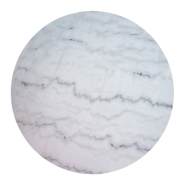 Baltos spalvos marmurinis kavos staliukas su auksiniu pagrindu RGE Accent, ⌀ 85 cm-image-3