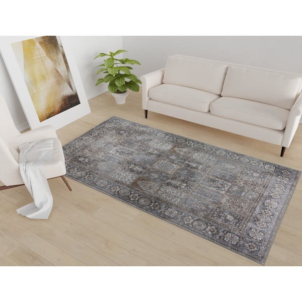 Skalbiamas kilimas pilkos spalvos 80x150 cm Vintage Orient – Vitaus-image-1