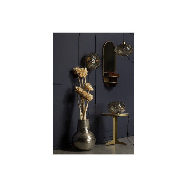 Stalinis šviestuvas smėlio spalvos (aukštis 20 cm) su stiklo gaubtu Soap – BePureHome-image-2