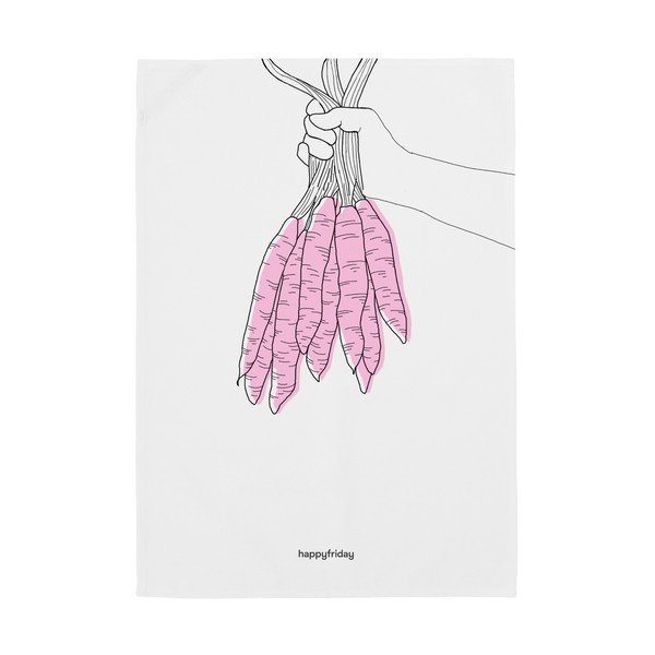 Virtuvės rankšluosčiai iš medvilnės 2 vnt. 50x70 cm Carrots – Happy Friday-image-2