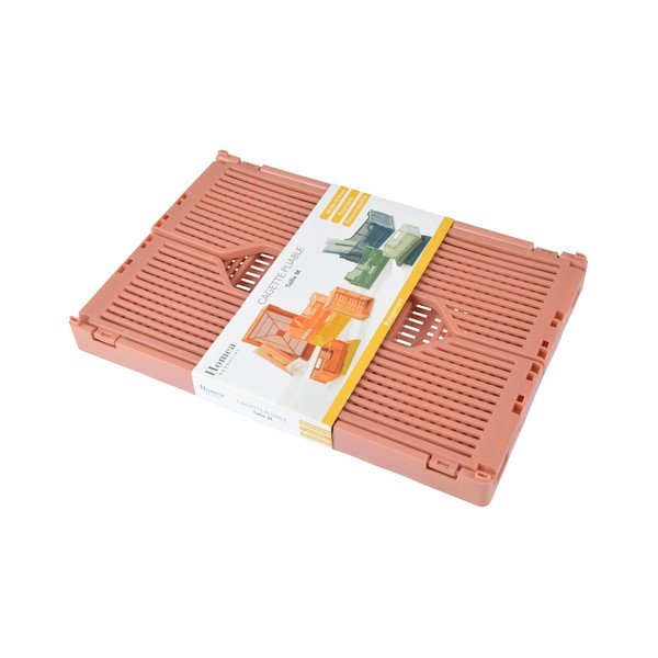 Daiktadėžė iš plastiko rausvos spalvos 30x20x11.5 cm – Homéa-image-1