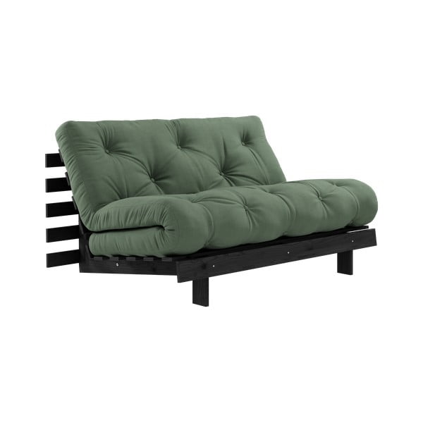 Sulankstoma sofa žalios spalvos 140 cm Roots Black Night – Karup Design