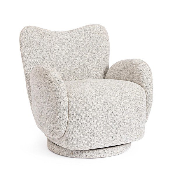 Šviesiai pilkos spalvos pasukamas krėslas Harper – Bizzotto