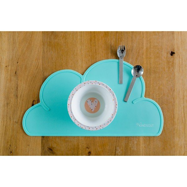 Turkio spalvos silikoninis padėkliukas Kindsgut Cloud, 49 x 27 cm-image-1