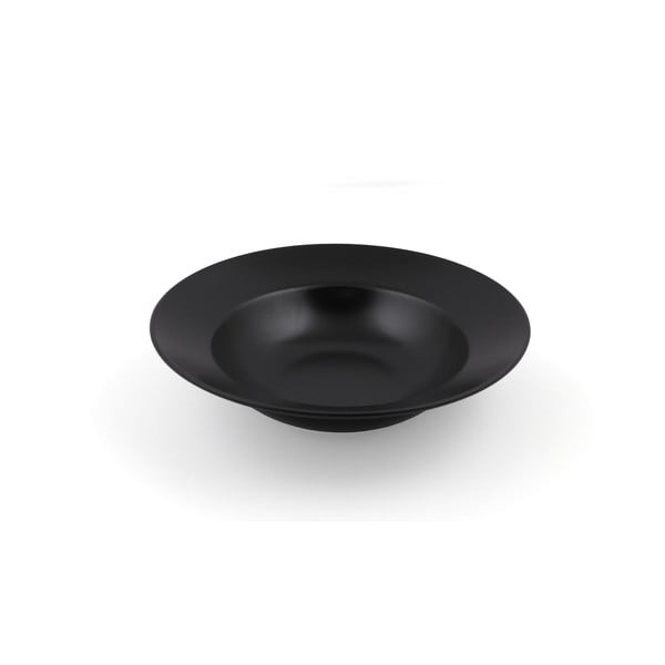 Sriubos iš akmens masės lėkštė juodos spalvos ø 26 cm – Hermia