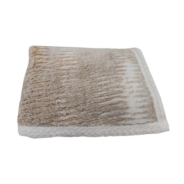 Smėlio spalvos iš sherpa vilnos antklodė ir pledas 150x200 cm Marble – My House