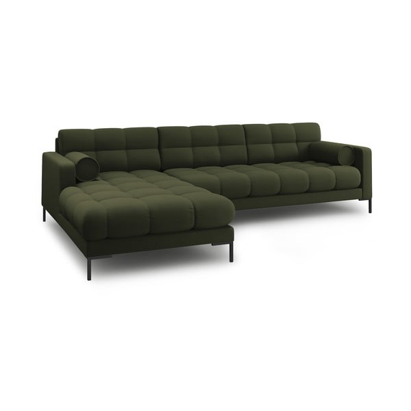 Kampinė sofa žalios spalvos (su kairiuoju kampu) Bali – Cosmopolitan Design-image-4