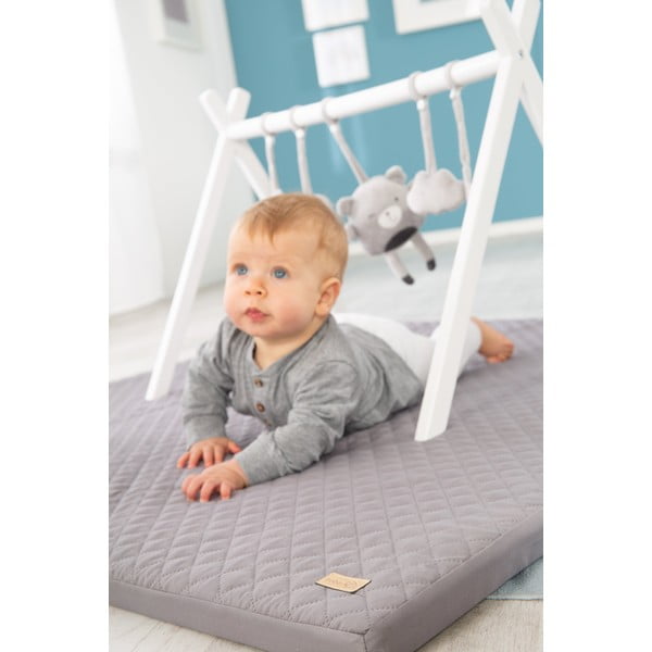 Tamsiai pilkos spalvos vaikų žaidimų kilimėlis 120x120 cm Style – Roba-image-3