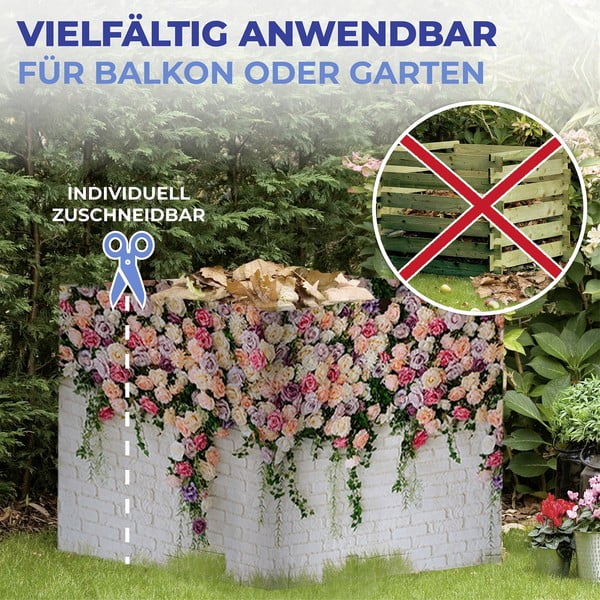 Balkono ekranas 500x85 cm Roses - Maximex-image-1