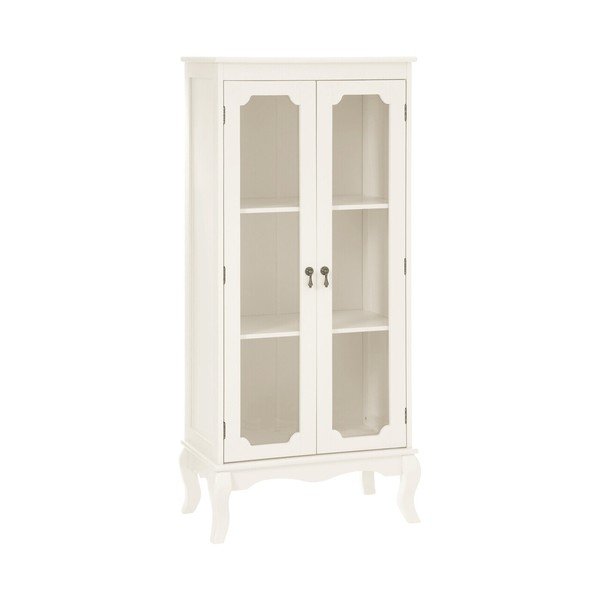 Baltos spalvos vitrina 58x131x32 cm Marcella – Premier Housewares