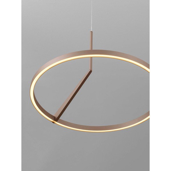 Rožinio aukso spalvos iš aliuminio kabantis šviestuvas LED su pritemdymo funkcija ø 60 cm Tilia – Nova Luce-image-2