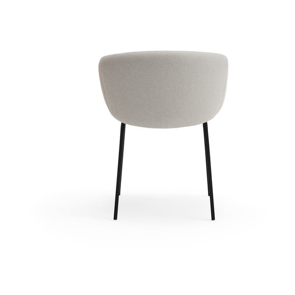 Šviesiai pilkos spalvos iš audinio valgomojo kėdė Add – Teulat-image-4