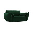 Tamsiai žalios spalvos iš velveto krėslas Vanda – Mazzini Sofas