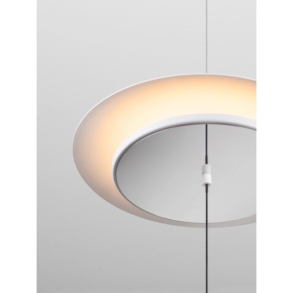 Matinės baltos spalvos iš aliuminio pastatomas šviestuvas LED su pritemdymo funkcija (aukštis 370 cm) Olos – Nova Luce-image-3