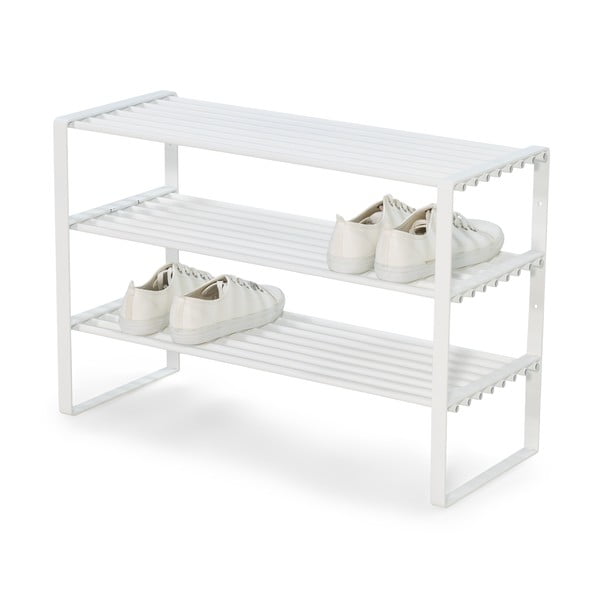 Baltos spalvos iš metalo spintelė batams 70x49x29 cm Rex – Spinder Design-image-2