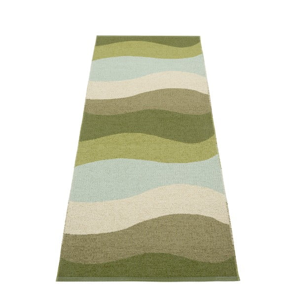 Žalios spalvos lauko kilimas 70x200 cm Urvi Woods – Pappelina