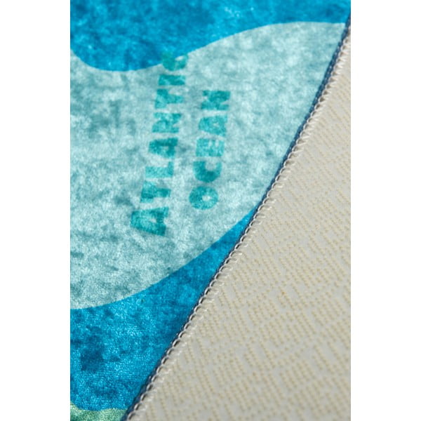 Mėlynas vaikiškas neslidus kilimas Conceptum Hypnose Map, 200 x 290 cm-image-1