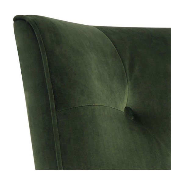 Tamsiai žalias aksominis krėslas Actona Bodiva-image-1