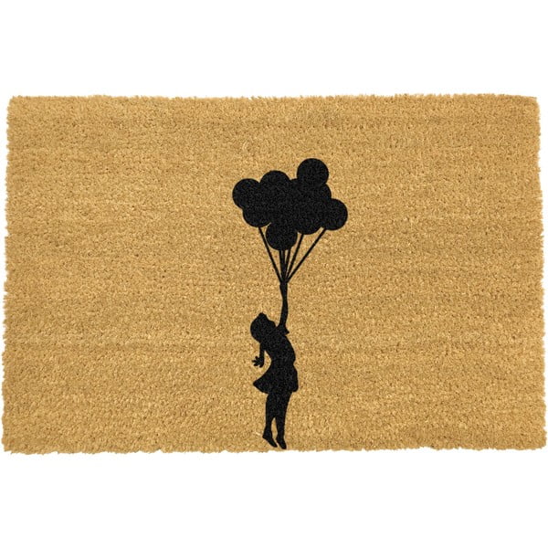 Natūralaus pluošto kilimėlis Artsy Doormats Flying Balloon Girl, 40 x 60 cm
