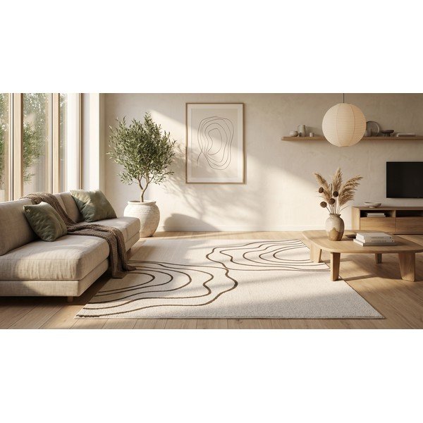 Smėlio spalvos kilimas 160x230 cm Pulse – ESTE-image-4