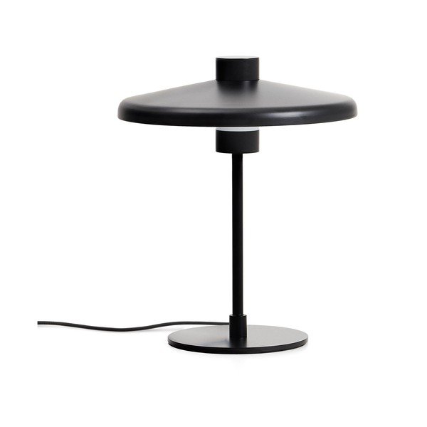 Juodos spalvos stalinis šviestuvas (aukštis 32,5 cm) su metaliniu gaubtu Nuvira – Kave Home