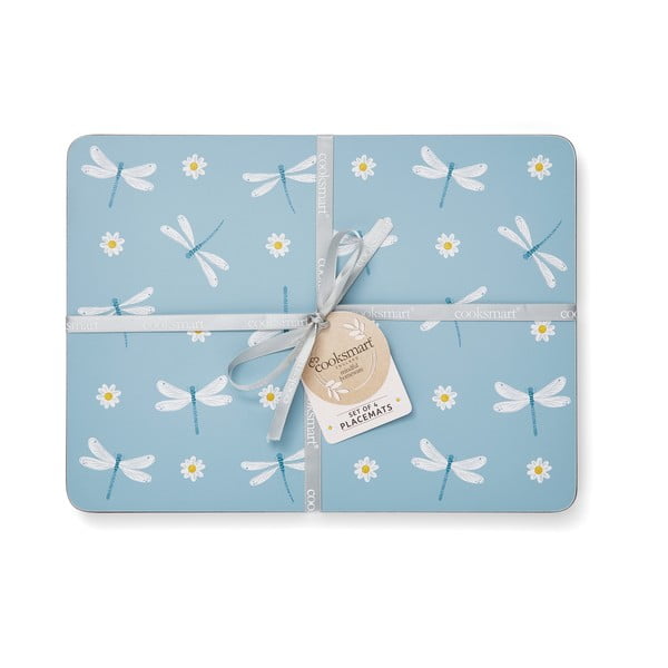 Korko ir popieriaus padėkliukai 4 vnt. 21,5x29 cm English Meadow - Cooksmart ®-image-1