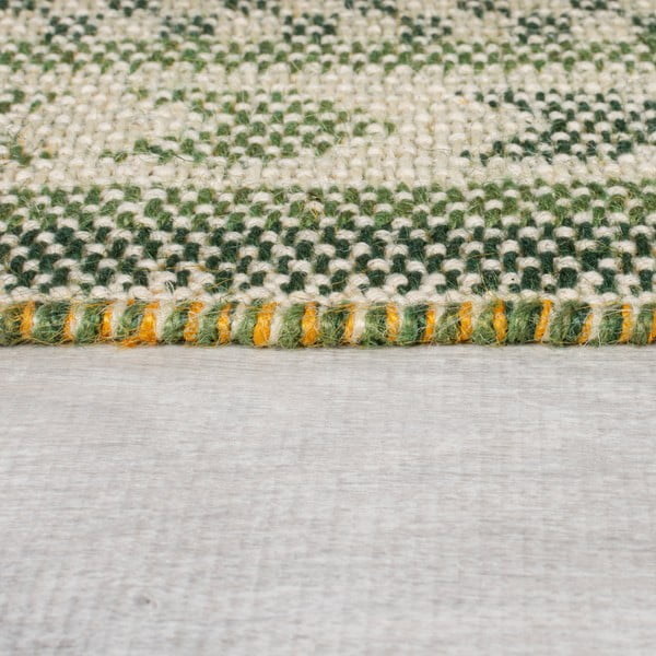 Iš džiuto mišinio kilimas žalios spalvos 160x230 cm Mara Jute Border – Flair Rugs-image-4