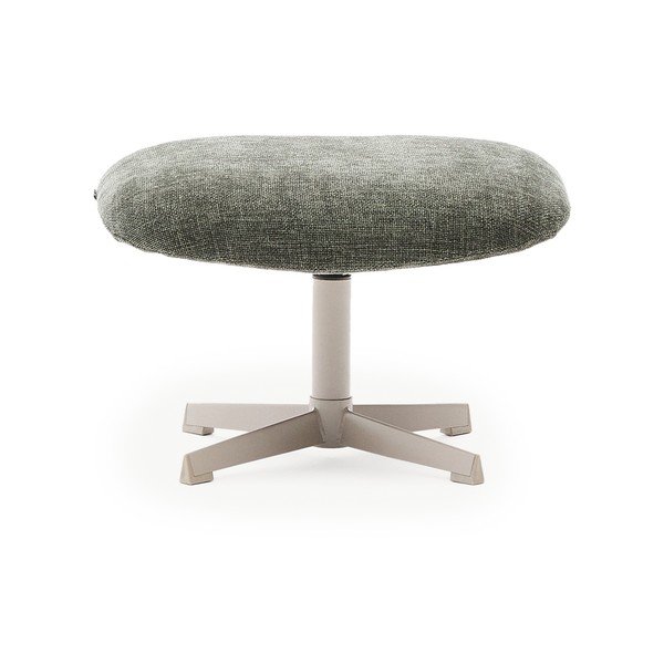 Žalios spalvos taburetė iš šenilinio audinio Teryl – Kave Home-image-2