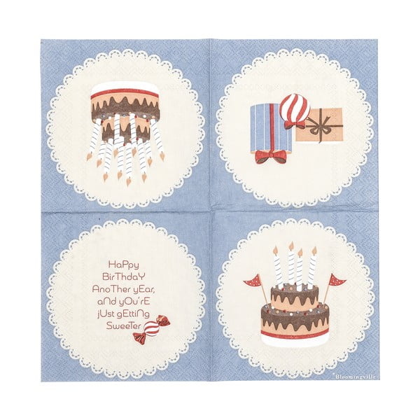 Iš popieriaus servetėlės 20 vnt. Oscar – Bloomingville Mini-image-4