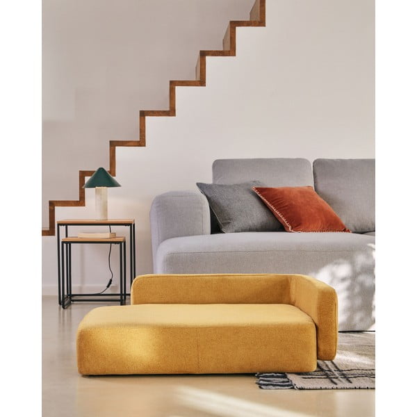 Garstyčių spalvos šuns gultas 96x70 cm Bowie - Kave Home-image-4