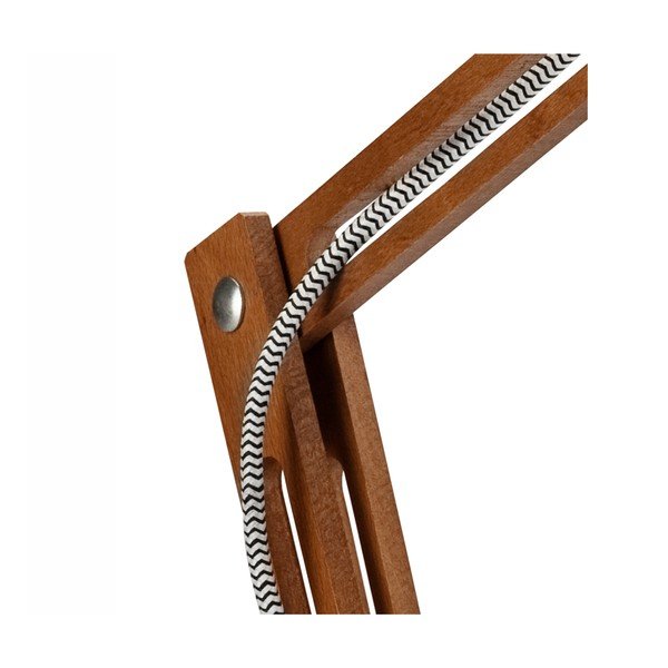 Stalinis šviestuvas pilkos spalvos/rudos spalvos (aukštis 44 cm) su metaliniu gaubtu Marcello – LAMKUR-image-4