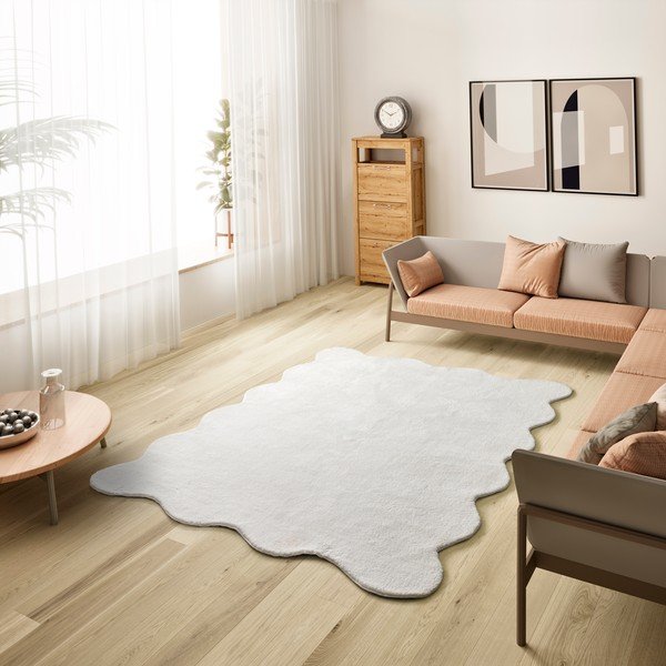 Skalbiamas baltos spalvos kilimas 160x230 cm Mellow – Universal-image-1