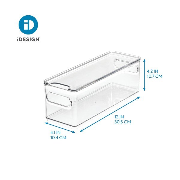 Skaidri dėžutė su dangteliu iDesign The Home Edit, 31,1 x 10,8 cm-image-4