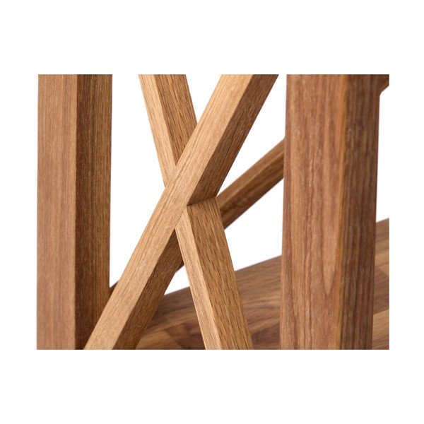 Iš ąžuolo masyvo pastatoma lentyna natūralios spalvos 70x161 cm X-Shelf – Unique Furniture-image-4