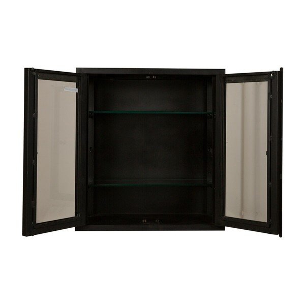 Juoda metalinė sieninė spintelė Canett Nino-image-1