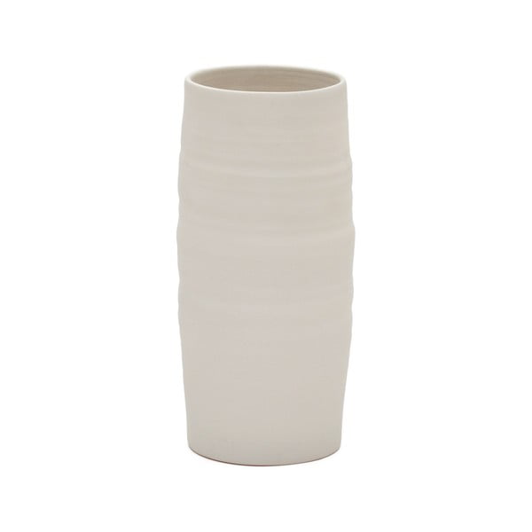 Vaza baltos spalvos iš keramikos Macae – Kave Home
