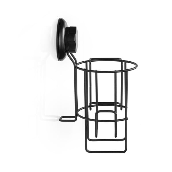 Juodas sieninis laikiklis plaukų džiovintuvui Compactor Bestlock-image-3