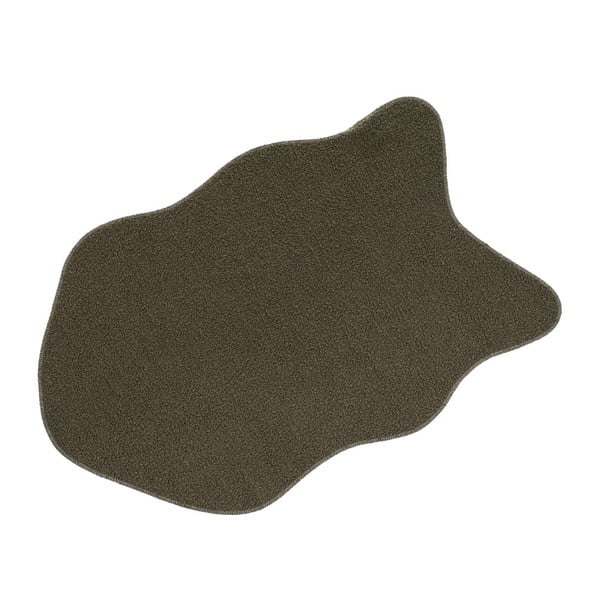 Sintetinė oda ir kailis tamsiai žalios spalvos 60x90 cm Sherpa – Casa Selección