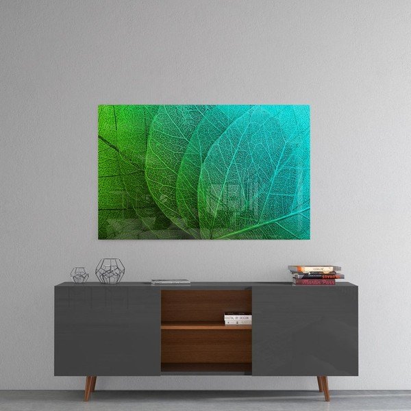 Paveikslas ant stiklo Insigne Green Leaf-image-1