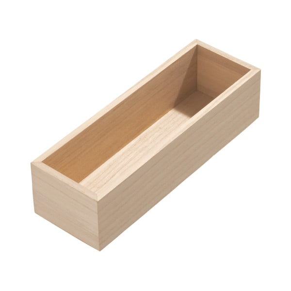 Virtuvės dėžutė iš paulovnijos medienos iDesign, 25,4 x 8,4 cm