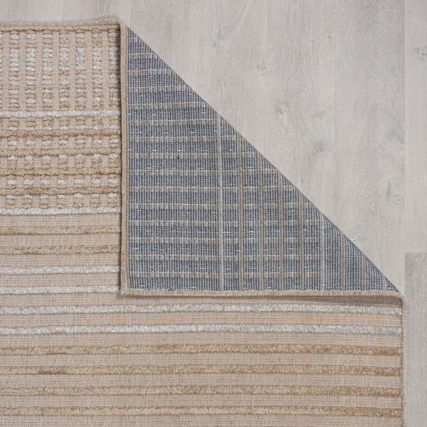 Skalbiamas iš šenilino kilimas smėlio spalvos 200x320 cm Elton – Flair Rugs-image-3