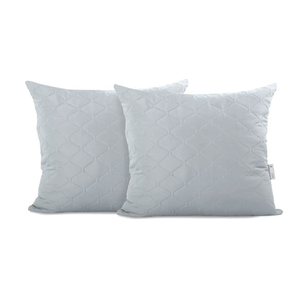 "DecoKing Axel" užvalkalas ant pagalvės iš pilkos ir violetinės spalvos mikropluošto, 50 x 60 cm