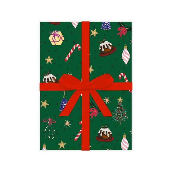 5 lapai dovanų vyniojimo popieriaus eleanor stuart Christmas Fun, 50 x 70 cm-image-2
